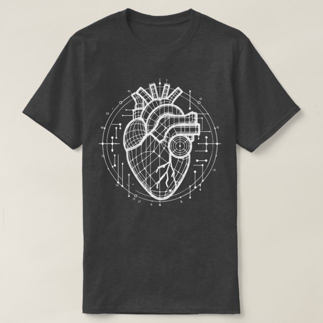 T-shirt anatomie cardiaque (Design devant)