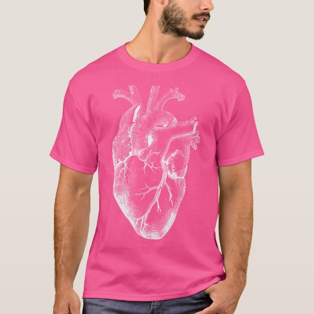 T-shirt Anatomie cardiaque Médicale (Devant)