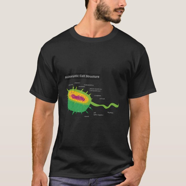 T-shirt Anatomie Cellule Bactérie Cellule Végétale (Devant)