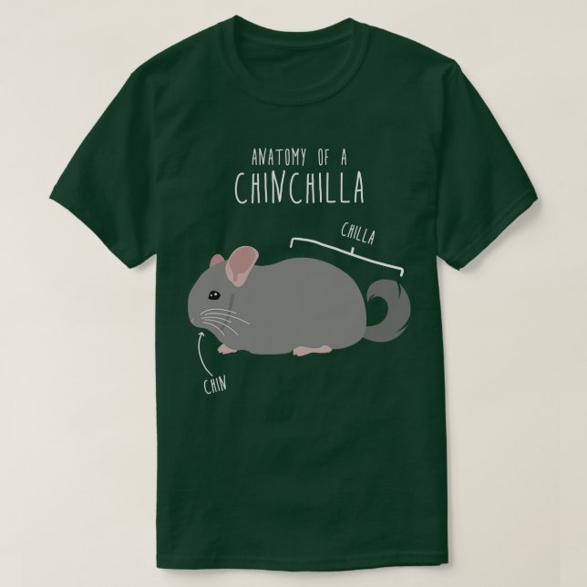 T-shirt Anatomie Chinchilla 1 (Design devant)