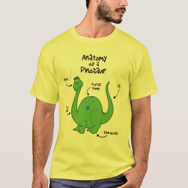 T-shirt Anatomie de dinosaure (Devant)