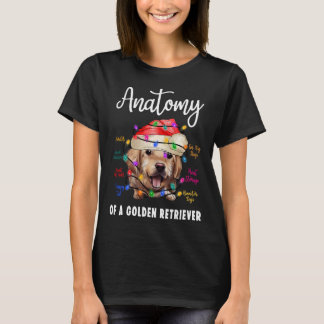 T-shirt Anatomie de Golden Retriever Funny Retriever Chien