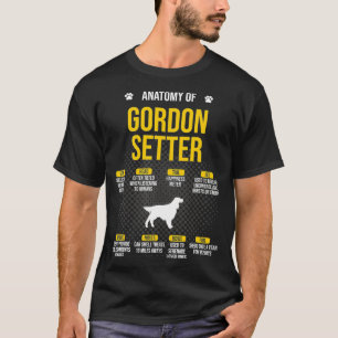 T-shirt Anatomie De Gordon Setter Amoureux des chiens