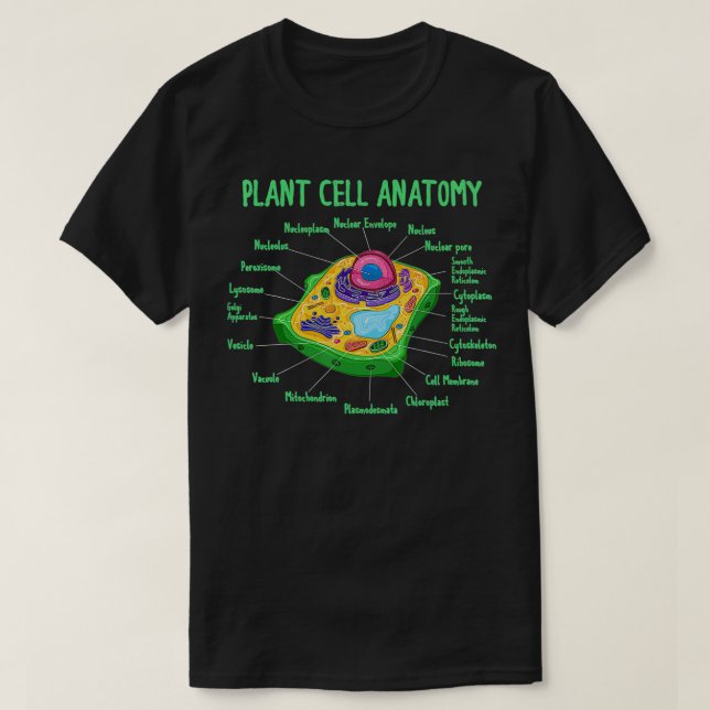 T-shirt Anatomie De La Biologie Cellulaire Plante Biologis (Design devant)