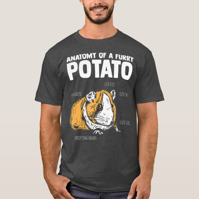 T-shirt Anatomie de la pomme de terre fourrée Hamster Hams (Devant)