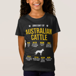 T-Shirt Anatomie De L'Amoureux des chiens De Bétail Austra