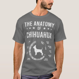 T-shirt Anatomie de l'Amoureux des chiens du Chihuahua
