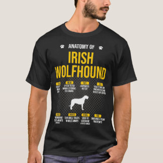 T-shirt Anatomie De L'Amoureux des chiens Irlandais Wolfho