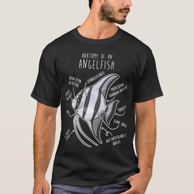 T-shirt Anatomie de l'Angelfish (Devant)