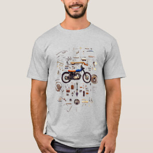 T-shirt Anatomie de moto – L'art du mouvement