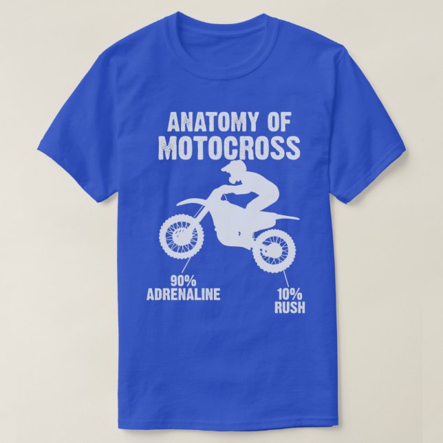 T-shirt Anatomie de Motocross fièrement MotoX MX (Design devant)