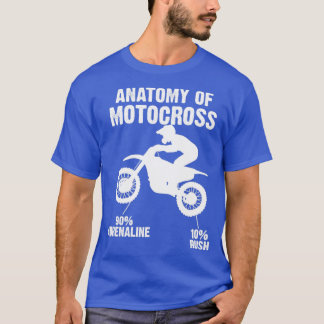 T-shirt Anatomie de Motocross fièrement MotoX MX