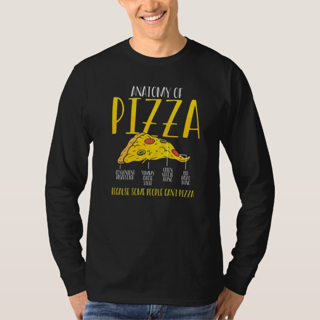 T-shirt Anatomie de Pizza Pizza Maker Fête de Pizza   (Devant)