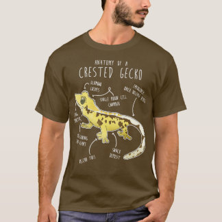 T-shirt Anatomie de reptile Gecko Lizard 1 en cage
