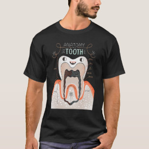 T-shirt Anatomie Dentiste D'Une Dent