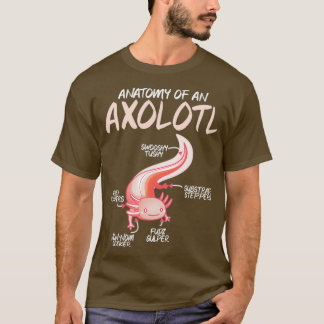 T-shirt Anatomie Des Enfants Axolotl Animaux Animaux De Co