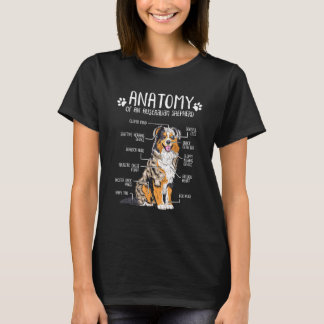 T-shirt Anatomie drôle Australien Berger Amoureux des chie
