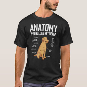 T-shirt Anatomie Drôle D'Un Amoureux des chiens De Golden