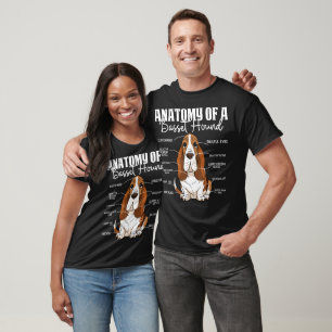T-shirt Anatomie Drôle D'Un Chien De Bassett Hound