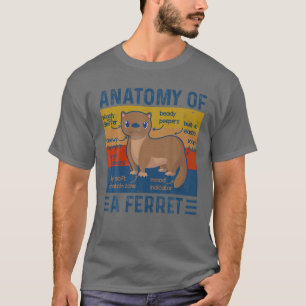 T-shirt Anatomie Drôle D'Un Ferret