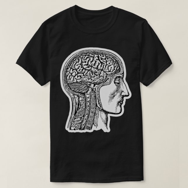 T-shirt Anatomie du cerveau (Design devant)