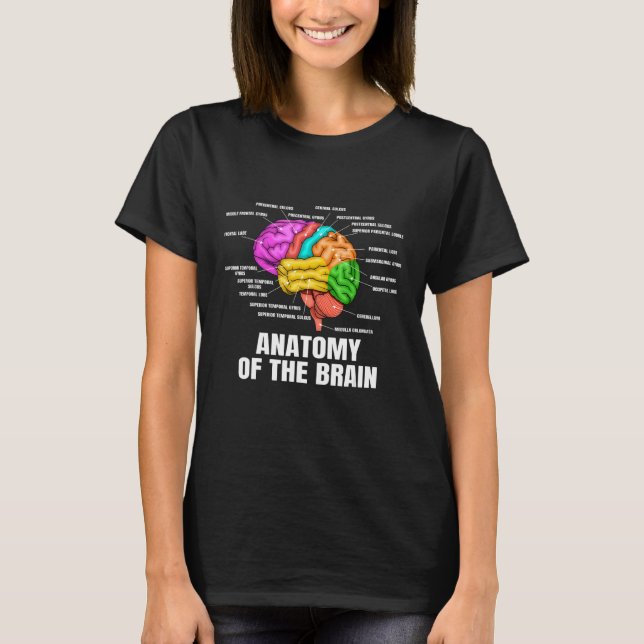 T-shirt Anatomie Du Cerveau Science Médicale Et Physiol (Devant)