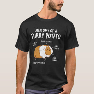T-shirt Anatomie Du Cochon De Guinée De La Pomme De Terre