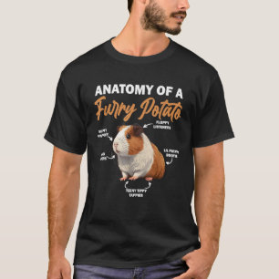 T-shirt Anatomie du cochon d'Inde d'une cobaye pomme de te