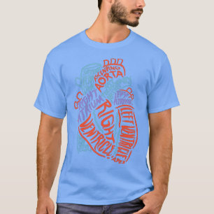 T-shirt Anatomie Du Coeur Anatomique Organe Docteur Cadeau