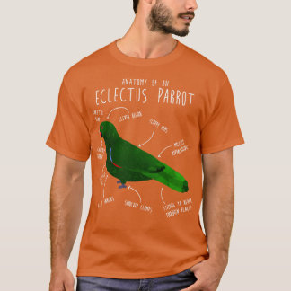 T-shirt Anatomie du Eclectus mâle