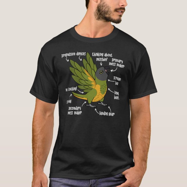 T-shirt Anatomie du perroquet au Sénégal (Devant)
