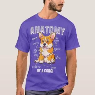 T-shirt Anatomie D'Un Amoureux De Chien Funny Corgi