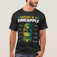 Anatomie d'un ananas drôle à l'envers