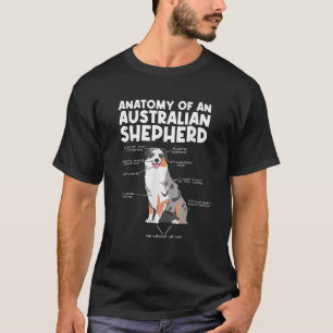 T-shirt Anatomie d'un Aussie Berger Australien Unisexe Ad