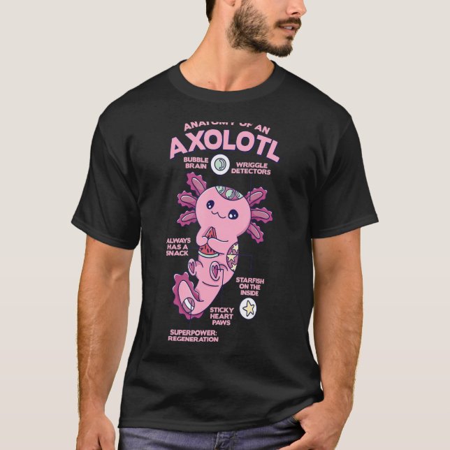 T-shirt Anatomie D'Un Axolotl (Devant)