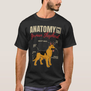 T-shirt Anatomie D'Un Berger Allemand 1