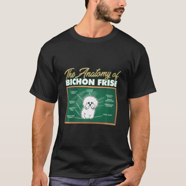 T-shirt Anatomie D'Un Bichon Frise I Funny Bichon Frise (Devant)