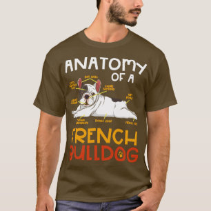 T-shirt Anatomie d'un Bulldog Français Drôle cadeau pour F
