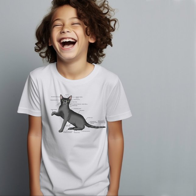 T-shirt Anatomie d'un chat (Créateur téléchargé)
