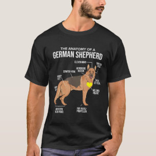 T-shirt Anatomie D'Un Chien Berger Allemand