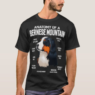 T-shirt Anatomie d'un chien de montagne bernois Drôle cade