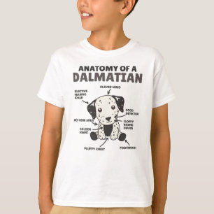 T-shirt Anatomie D'Un Chien Doux Dalmatien Chien Drôle Chi