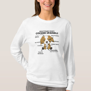 T-shirt Anatomie D'Un Cocker Spaniel Sweet Dog Puppy