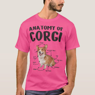T-shirt Anatomie D'Un Corgi, Cadeaux Pour Amoureux de les 