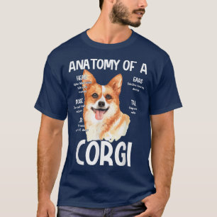 T-shirt Anatomie D'Un Corgi Pour Amoureux de les chiens Br