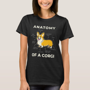 T-shirt Anatomie D'Un Corgi Pour Chien De Chiens De Chiens