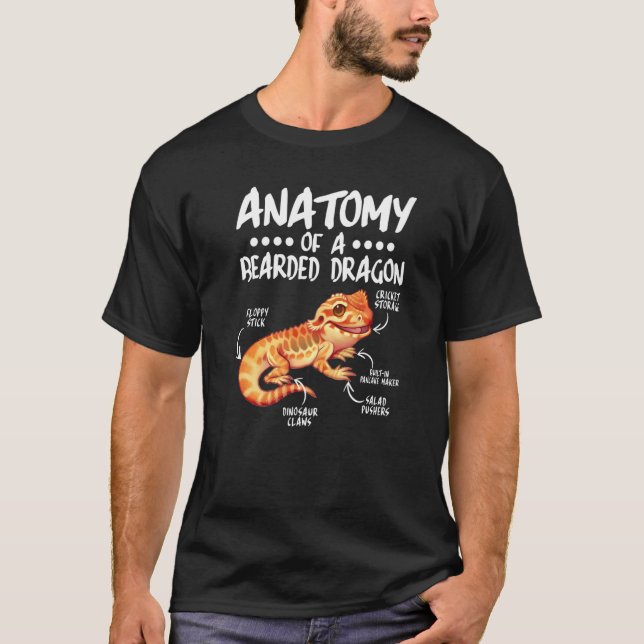 T-shirt Anatomie D'Un Dragon À Portes Pour Le Reptile (Devant)