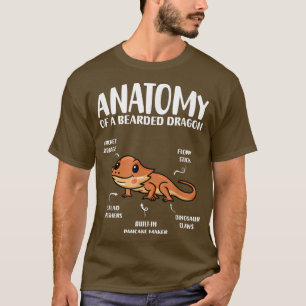 T-shirt Anatomie D'Un Dragon Louveur De Reptile Drôle 