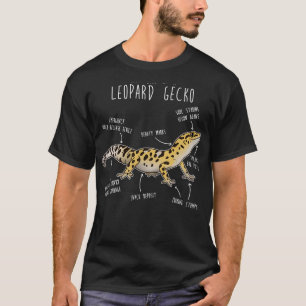 T-shirt Anatomie d'un gecko léopard
