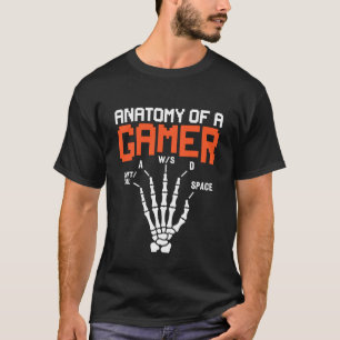 T-shirt Anatomie D'Un Joueur Amusant